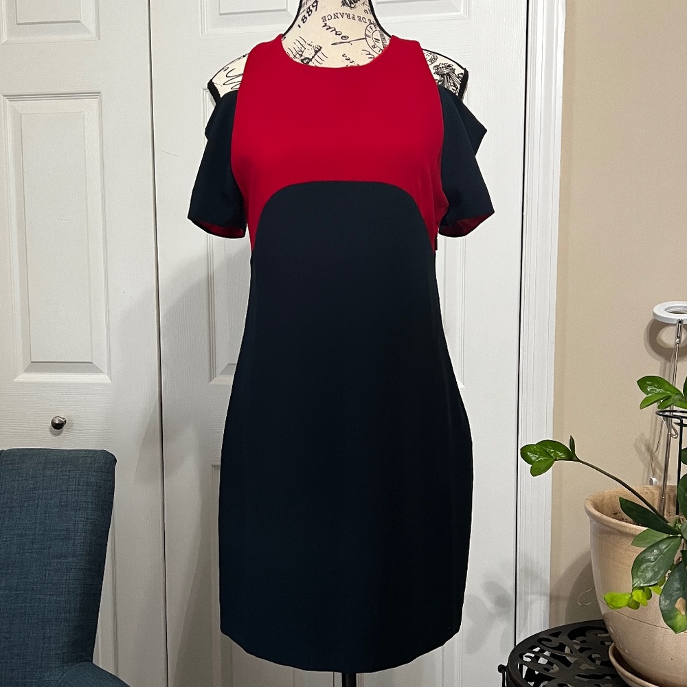 Armani Exchange Black Red Dress NWT Size 4